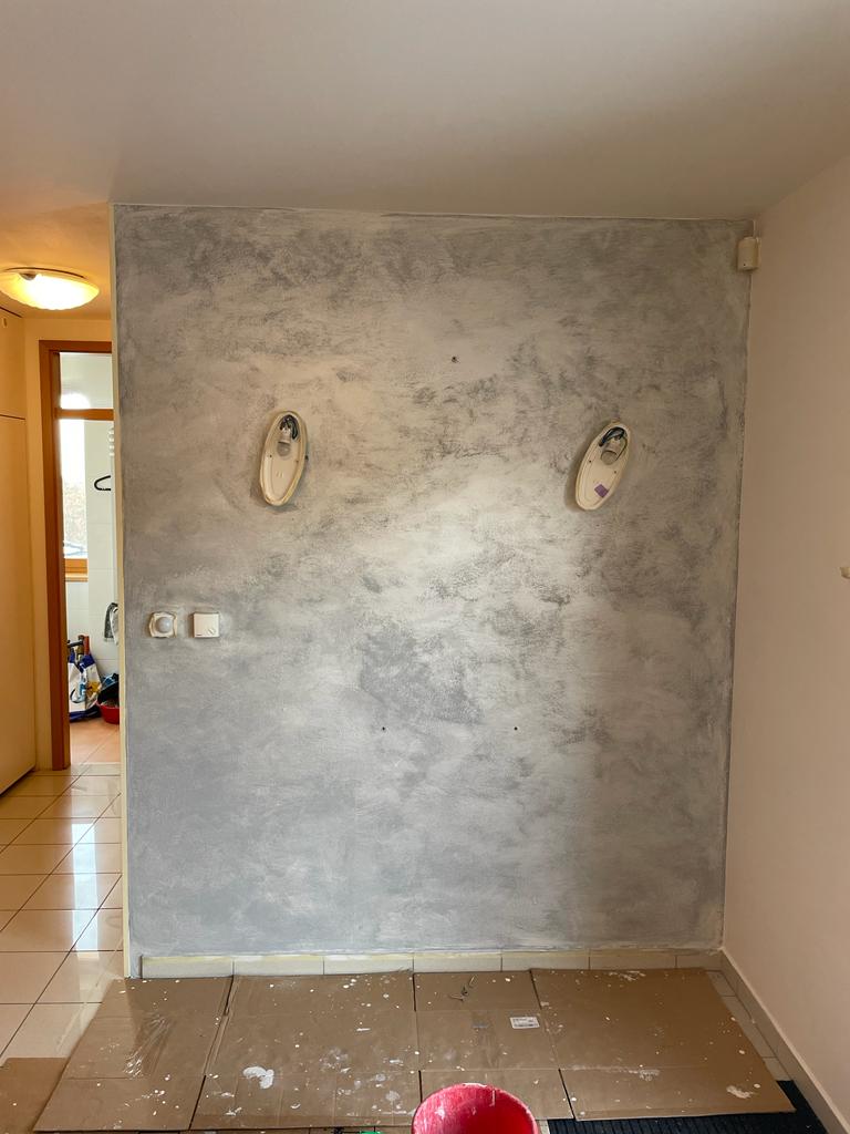 Dekorativní nátěr, barva Grey.